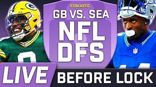 NFL DFS Showdown Live Before Lock | Packers-Seahawks SNF Week 15 DFS Picks