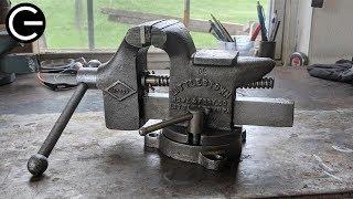 No Paint Restoration: Littlestown Bench Vise No  25