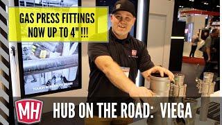 MegaPress Gas up to 4" Iron Pipe Size! Full tour of Viega MegaPress from AHR Expo