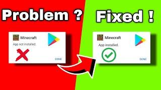 Minecraft not installed problem Fix problem Minecraft showing beta on Play Store