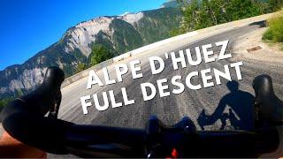 Alpe d'Huez Full Descent - 4k Road Cycling Inspiration