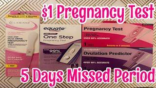 Cheap Pregnancy Test / Missed Period /Dollar Store Brand/ Walmart Brand / Ovulation Test