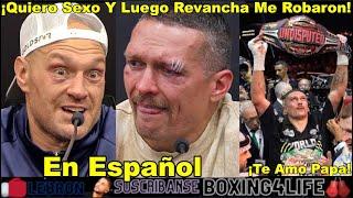 Esto Dijo Oleksandr Usyk Que Rampe En Llanto Y Tyson Fury En Conferencia De Prensa Luego De La Pelea