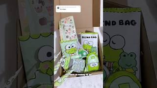 Packing keroppi squishy order (fake)  comment what to do next  #papercraft #sanrio #shorts