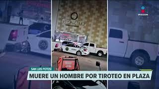 Muere hombre en tiroteo al interior de un centro comercial en SLP | Noticias con Francisco Zea