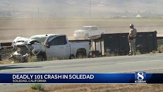 1 dead after 5 vehicle crash in Monterey County caused by teenager, CHP says