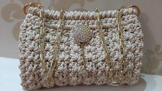 BOLSA CLUTCH em CROCHÊ. (passo a passo)#vavamelo @vavamelo.croche