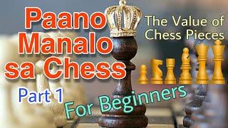 PAANO MANALO SA CHESS [For Beginners] |  Part 1:  The Value of Chess Pieces