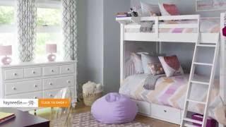 Kids Bedroom Ideas: A Playful Pastel Girls Room | hayneedle.com