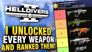 Every Weapon in Helldivers 2 RANKED from Worst to Best (Tier List)