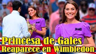 La Princesa de Gales Kate Middleton reaparece en Wimbledon