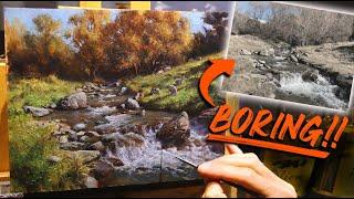 How a BAD photo can ruin your painting! Landscape Oil painting TUTORIAL