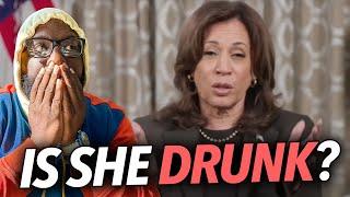 "Is She Drunk?" Kamala Harris Leaves Hiding To Beg For Support After Trump Loss, Doesn't Look Well