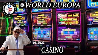 MSC WORLD EUROPA Casino Tour By Costi