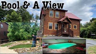 Cabin with Its own Putt-Putt Golf and Indoor Pool Near Gatlinburg , Tn. Pool & A View Luxury + Cabin