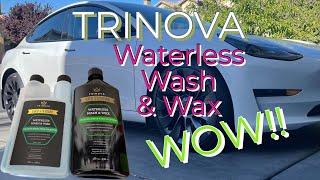 TRINOVA WATERLESS WASH AND WAX/ Rinseless Wash/Car Washing/Auto Detailing/ Tesla