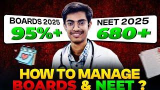 How to manage boards with NEET ‼️