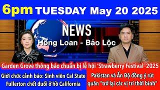 May 20, 2025 Giới chức đưa cảnh báo: Sinh viên Cal State Fullerton chết đuối ở hồ California