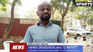 AREWA CHAMPION | JAMES DEGEDEGE CHALLENGES ANY DRAUGHT CHAMPION IN NIGERIA TO A CROWN CROWN GAME