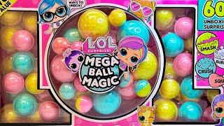 ASMR LOL Surprise Mega Ball Magic Unboxing  | 60+ Mystery Surprises | No Talking #lolsurprise