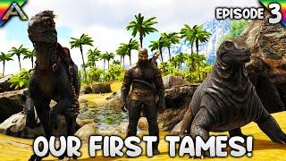 Let's Tame an ARK Raptor & Moschops! | Let's Play ARK Survival Evolved: The Island | Episode 3