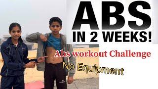 Get abs in 2 weeks | Abs workout Challenge | Core workout without Equipment