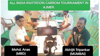 Abhijit Tripankar(Mumbai)  Mohd Anas(MBD) ALL INDIA INVITATION CARROM TOURNAMENT IN AJMER.