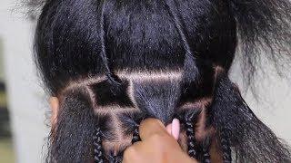 HOW TO ADD MORE HAIR AT THE ROOT | KNOTLESS BOX BRAIDS |Medium-Large Size | Tiffani Renae