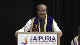 Dr Sudhanshu Trivedi addresses the convocation ceremony of Jaipuria Institute of Management, Lucknow