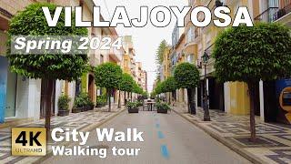 Villajoyosa (la Vila Joiosa) - City Walk, Spain | Costa Blanca - Walking tour [4k 60 fps]