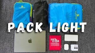 How to Pack Lighter - One Bag Travel