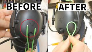 How to Repair a Broken Cable on Razer BlackShark Headphones DIY