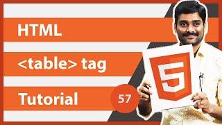 HTML table Tag | HTML tr Tag | HTML td Tag | How to create Tables in HTML - HTML Tutorial 57