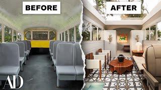 3 Interior Designers Convert The Same School Bus | Space Savers | Architectural Digest