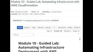 Module 10 - Guided Lab: Automating Infrastructure Deployment with AWS CloudFormation