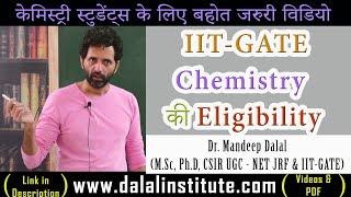 Eligibility Criteria for IIT GATE Chemistry | Dr. Mandeep Dalal