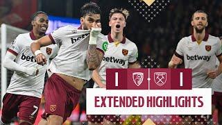 Extended Highlights | Bournemouth 1-1 West Ham | Premier League