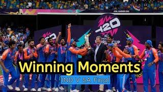 Winning Moments | IND V SA Final | T20 WC 2024 |