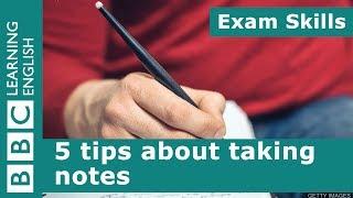 Exam skills: 5 tips about taking notes