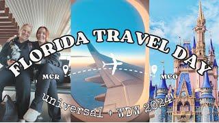 FLORIDA TRAVEL DAY VLOG | DISNEY WORLD + UNIVERSAL MCR-MCO ️  Universal Dockside Hotel