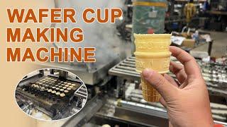 Wafer Cup Making Machine|Flat Bottom Ice Cream Cones Machine|Ice Cream Cone Making Machine