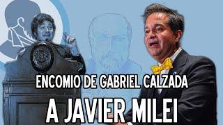 Encomio de Gabriel Calzada a Javier Milei por el premio Juan de Mariana 2024