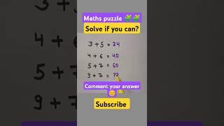 Maths puzzle #maths #shortfeed #mathstricks