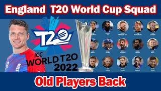 England T20 World Cup Squad 2022  ICC T20 World Cup 2022  England  Squad for ICCWT20 2022