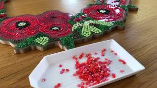 Craft Buddy Crystal Art: Poppy wreath