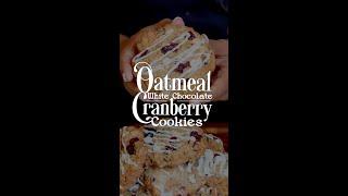 White Chocolate Cranberry Oatmeal Cookies