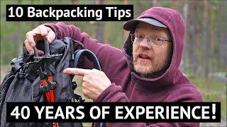 10 Backpacking Tips I Wish I Knew 40 Years Ago! | Expert Advice for Hiking Success