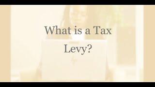 What is a Tax Levy?