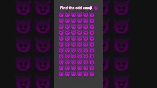 Find the odd emoji challenge#YouTube shots 