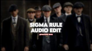 sigma rule - dior [edit audio]